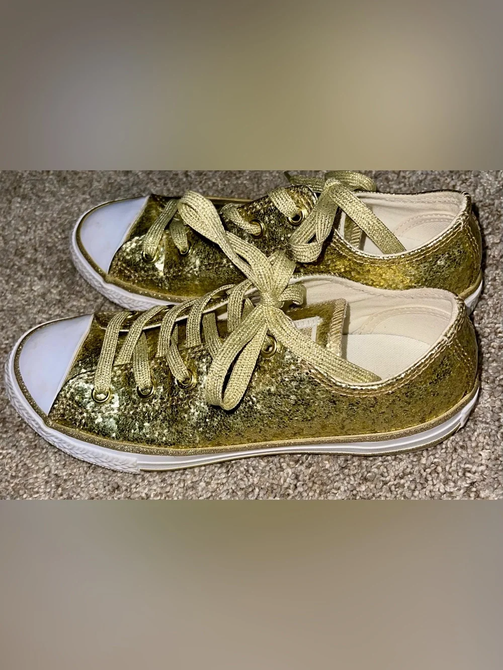 Converse Chuck Taylor All Star youth 2 Lo Glitter gold